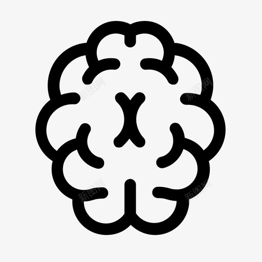 大脑神经学图标svg_新图网 https://ixintu.com 大脑 神经学
