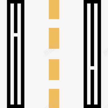 高速公路汽车运动7黄影图标图标