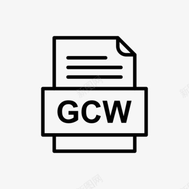 gcw文件文件图标文件类型格式图标