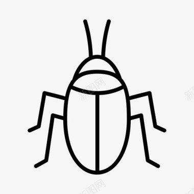 蟑螂动物虫子图标图标