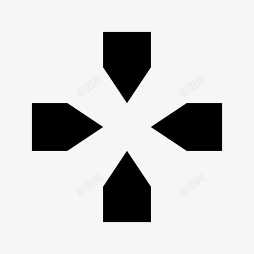游戏板箭头控制图标svg_新图网 https://ixintu.com 控制 控制台 标志 标志符 游戏 符号 箭头 视频