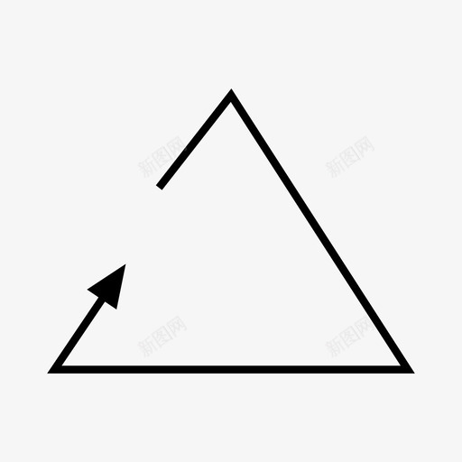箭头方向重用图标svg_新图网 https://ixintu.com 三角形 方向 箭头 重用
