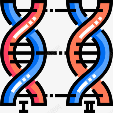 Dna生物工程7线性颜色图标图标