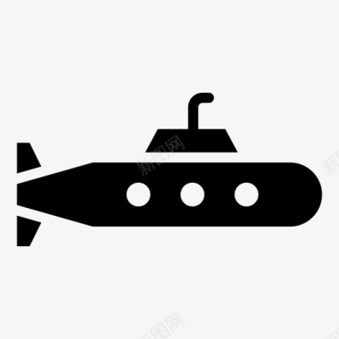 潜艇军事航海图标图标