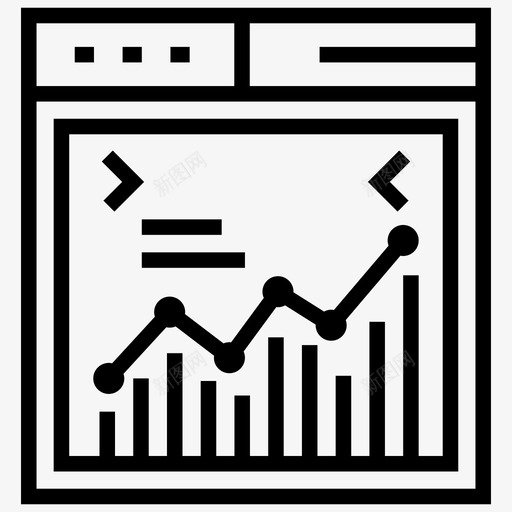 网站分析业务图表业务进展图标svg_新图网 https://ixintu.com 业务图表 业务进展 图形表示 登陆页面线图标 网站分析 网络分析 财务分析