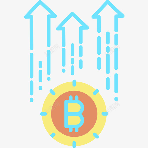 比特币加密货币43扁平图标svg_新图网 https://ixintu.com 加密 扁平 比特 货币