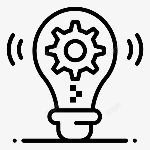 灯泡装备想法图标svg_新图网 https://ixintu.com 任务 想法 灯泡 装备 设置 项目管理