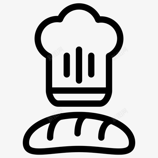 面包房法式面包烘焙图标svg_新图网 https://ixintu.com 法式 烘焙 面包 面包房