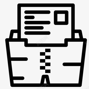 zip文件夹数据文档图标图标