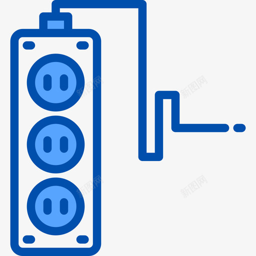 插头能源生态4蓝色图标svg_新图网 https://ixintu.com 插头 能源生态4 蓝色