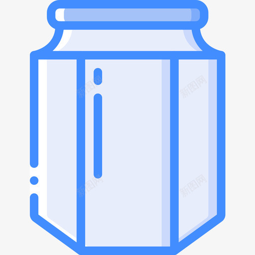 罐子容器4蓝色图标svg_新图网 https://ixintu.com 容器 罐子 蓝色
