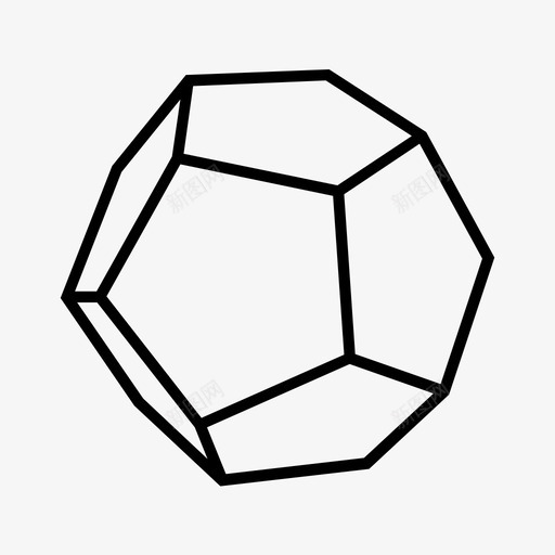 多边形三维五边形图标svg_新图网 https://ixintu.com 三维 五边形 多边形 实体 形状
