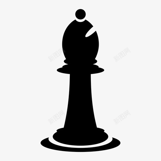 主教象棋游戏图标svg_新图网 https://ixintu.com 主教 游戏 象棋 运动