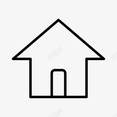 房屋建筑物建筑图标图标
