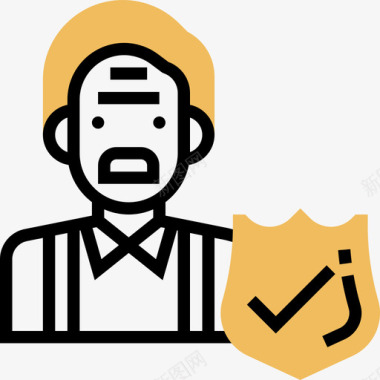 老人保险36黄影图标图标