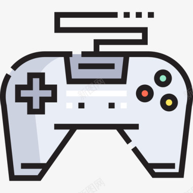 Gamepad游戏66线性颜色图标图标