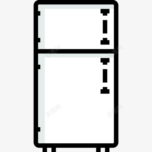 冰箱家具47线性颜色图标svg_新图网 https://ixintu.com 冰箱 家具47 线性颜色