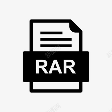 rar文件文件图标文件类型格式图标