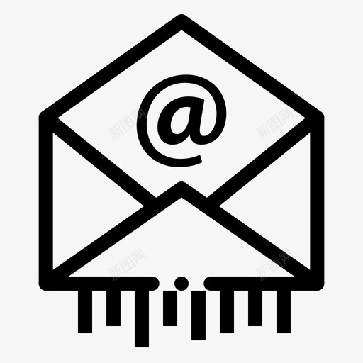 电子邮件商务信函图标svg_新图网 https://ixintu.com 任务 信函 商务 电子邮件 项目管理
