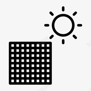 太阳能太阳能板太阳能系统图标图标
