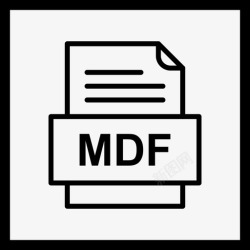 MDFmdf文件文档图标文件类型格式高清图片