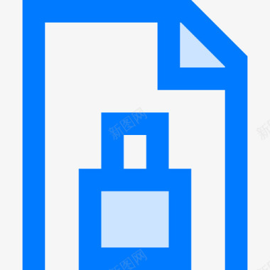 文件安全80蓝色图标图标