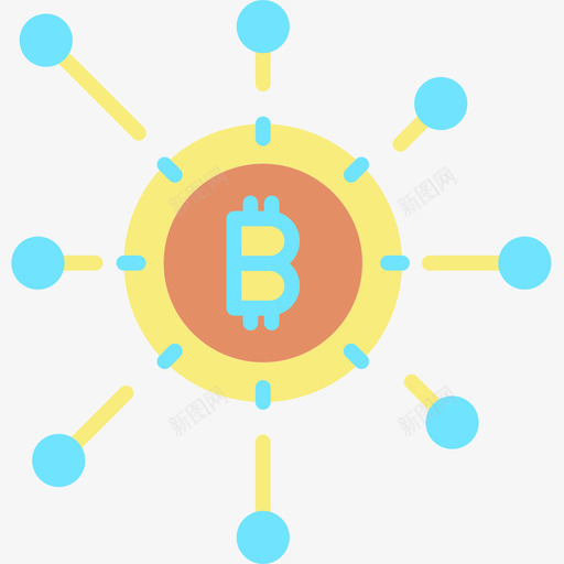 比特币加密货币43扁平图标svg_新图网 https://ixintu.com 加密货币43 扁平 比特币