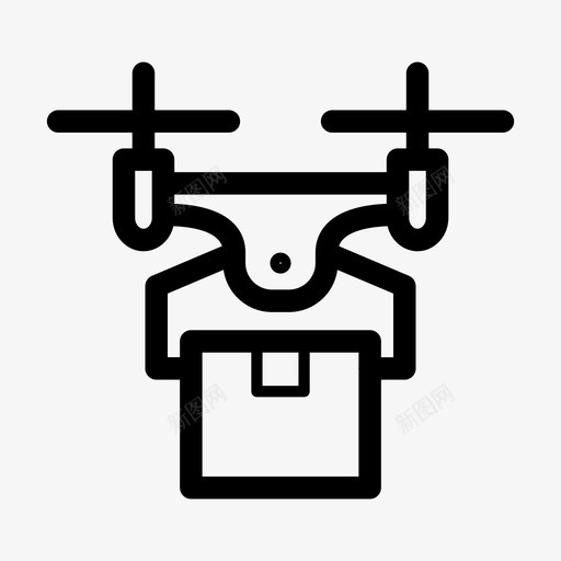 无人机交付快速快速交付图标svg_新图网 https://ixintu.com 快速 快速交付 无人机交付 装运 运输