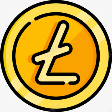 莱特币货币8线颜色图标图标