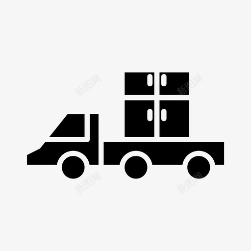 送货车快速运输图标svg_新图网 https://ixintu.com 快速 货车 车辆 运输 送货