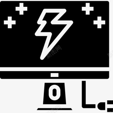 电脑电4固态图标图标