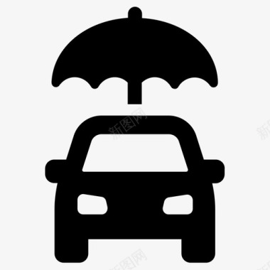 汽车保险汽车保护保险图标图标