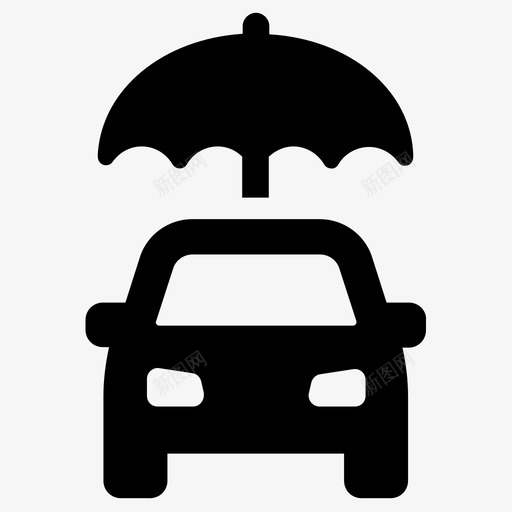 汽车保险汽车保护保险图标svg_新图网 https://ixintu.com 保护 保险 旅行 服务 汽车 汽车保险
