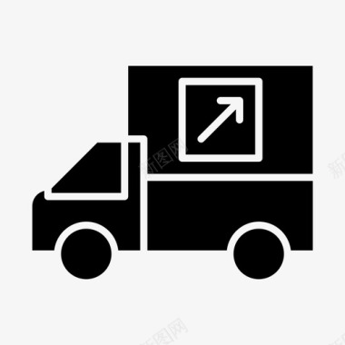 送货车装运运输图标图标