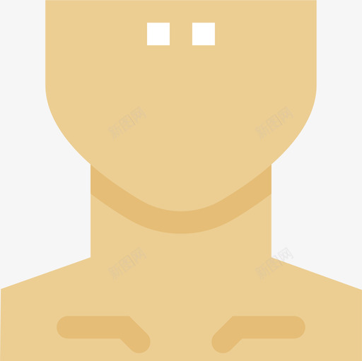 颈部身体和健身2平坦图标svg_新图网 https://ixintu.com 平坦 身体和健身2 颈部