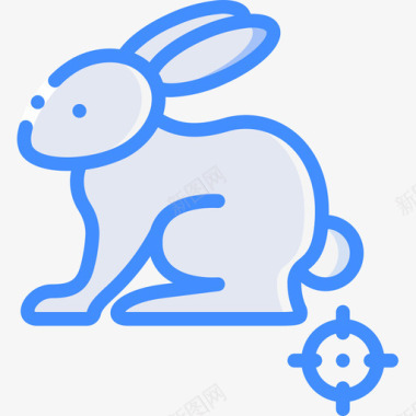 兔子冒险运动17蓝色图标图标