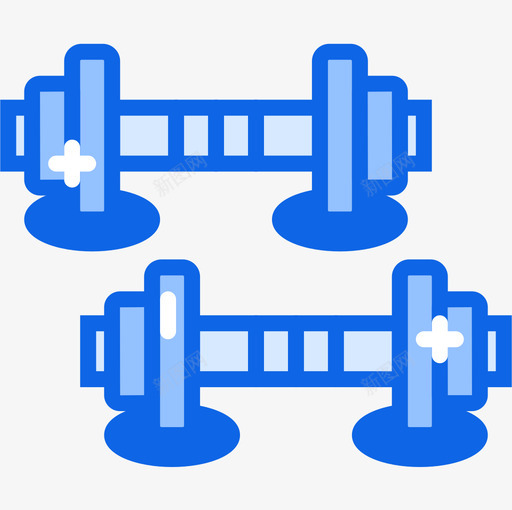 哑铃健身71蓝色图标svg_新图网 https://ixintu.com 健身 哑铃 蓝色