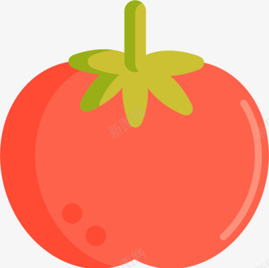番茄园艺56平坦图标图标