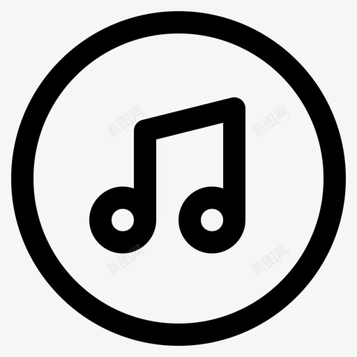 音乐歌曲用户界面图标svg_新图网 https://ixintu.com 歌曲 用户界面 音乐