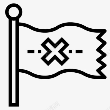 旗帜海盗10直系图标图标
