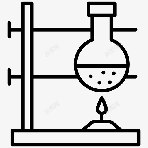 实验化学测试化学实践图标svg_新图网 https://ixintu.com 化学实践 化学测试 学习线图标 实验 实验室仪器 实验室实践