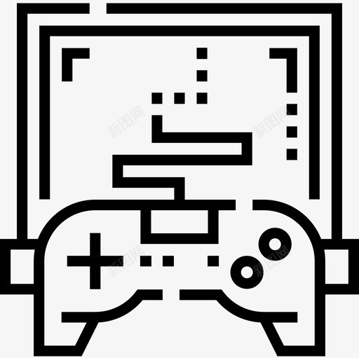 Gamepad游戏72线性图标svg_新图网 https://ixintu.com Gamepad 游戏 线性