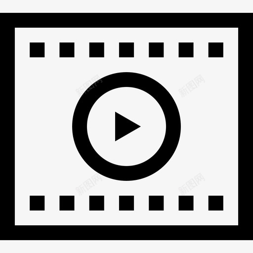 电影院带音频和视频22线性图标svg_新图网 https://ixintu.com 电影院 线性 视频 音频