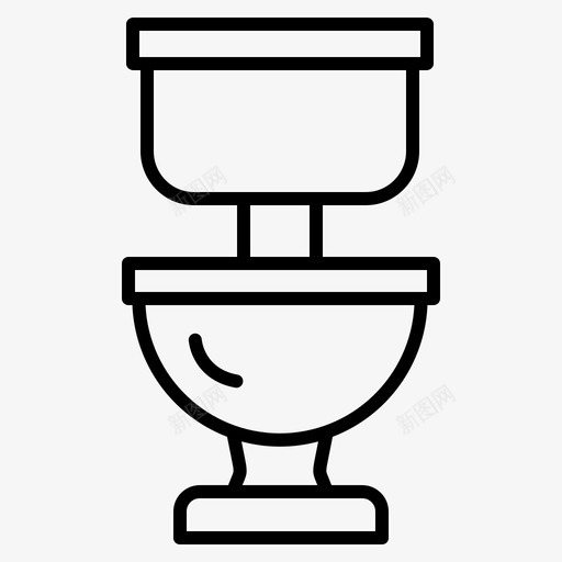 马桶清洁卫生图标svg_新图网 https://ixintu.com 卫生 安全 清洁 马桶