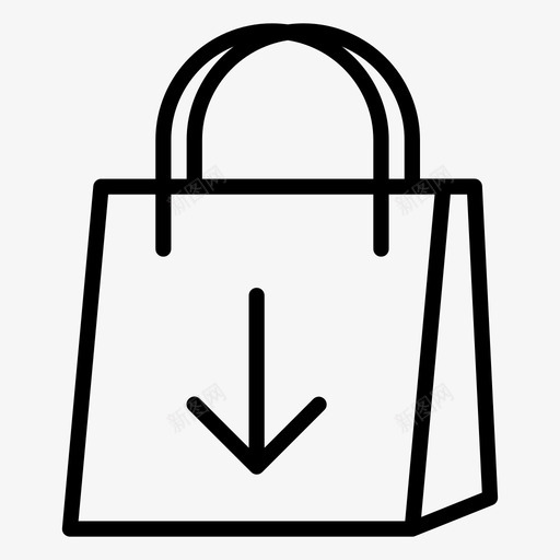 包购买销售购物图标svg_新图网 https://ixintu.com 下载包购买 营销技术 购物 购物袋 销售
