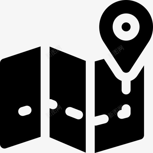 地图旅游应用程序15已填充图标svg_新图网 https://ixintu.com 地图 已填充 旅游应用程序15