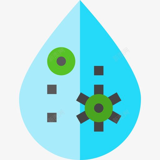 水污染污染2平坦图标svg_新图网 https://ixintu.com 平坦 水污染 污染