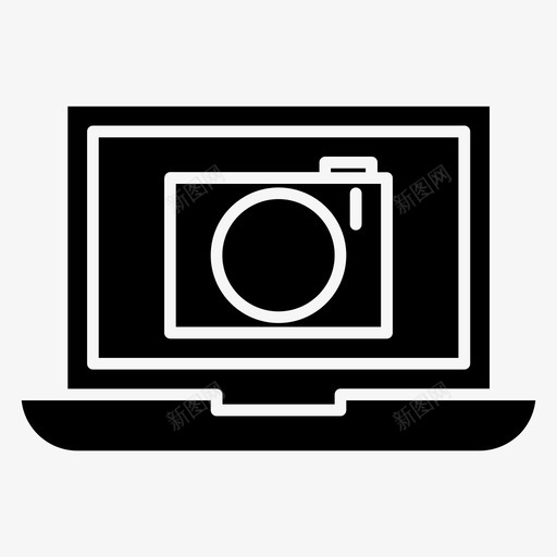 照相笔记本电脑照相笔记本拍摄图标svg_新图网 https://ixintu.com 图像 技术字形 拍摄 照片 照相笔记本 照相笔记本电脑 肖像