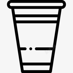 活动塑料杯塑料杯派对和庆祝活动15直线型图标高清图片