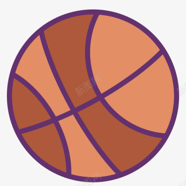篮球教育195线性颜色图标图标